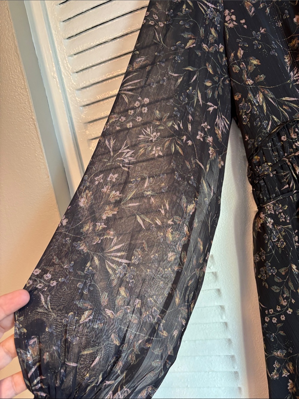 Reitmans Floral Sheer Mini Dress Size S New With Tags Romantic Chic - Picture 6 of 11